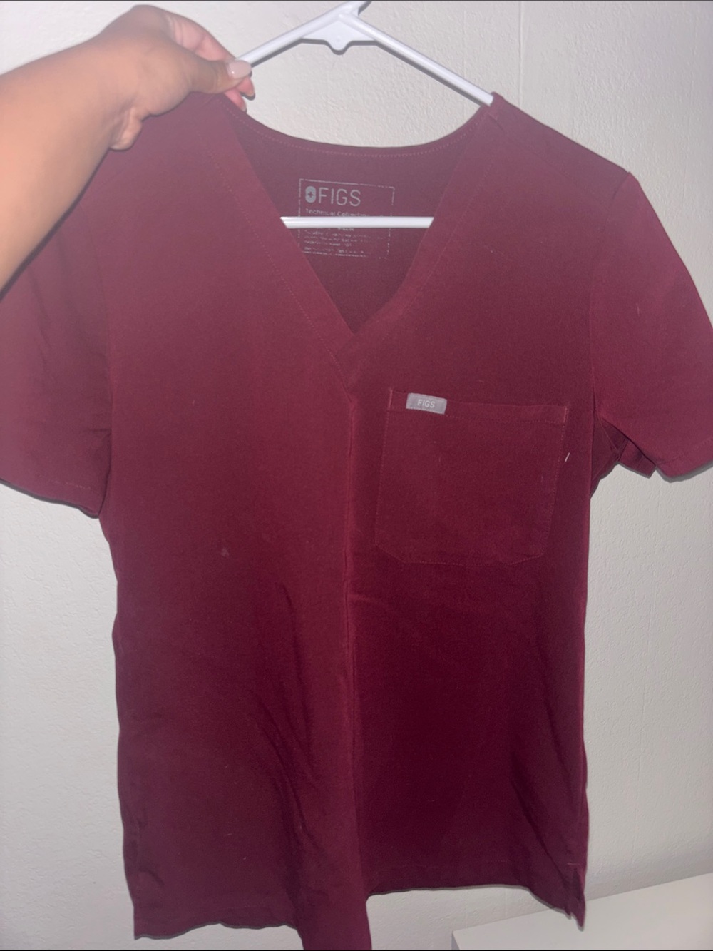 Figs Women’s Maroon Scrub set with joggers